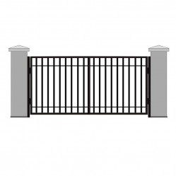 Ворота распашные решетчатые 4250х2500 мм  